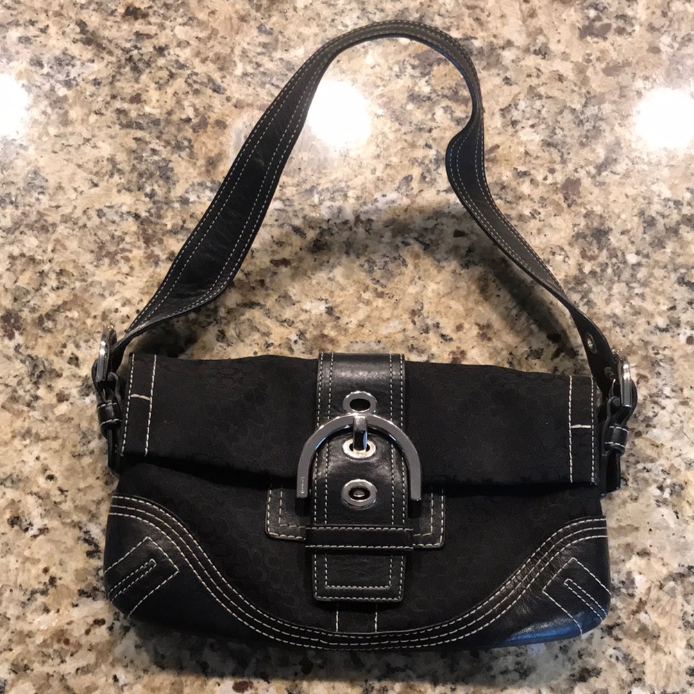 Black coach purse